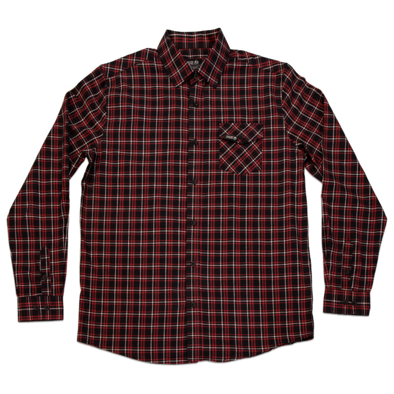 Carpenter Long Sleeve Flannel, Men's - Red, X-Small