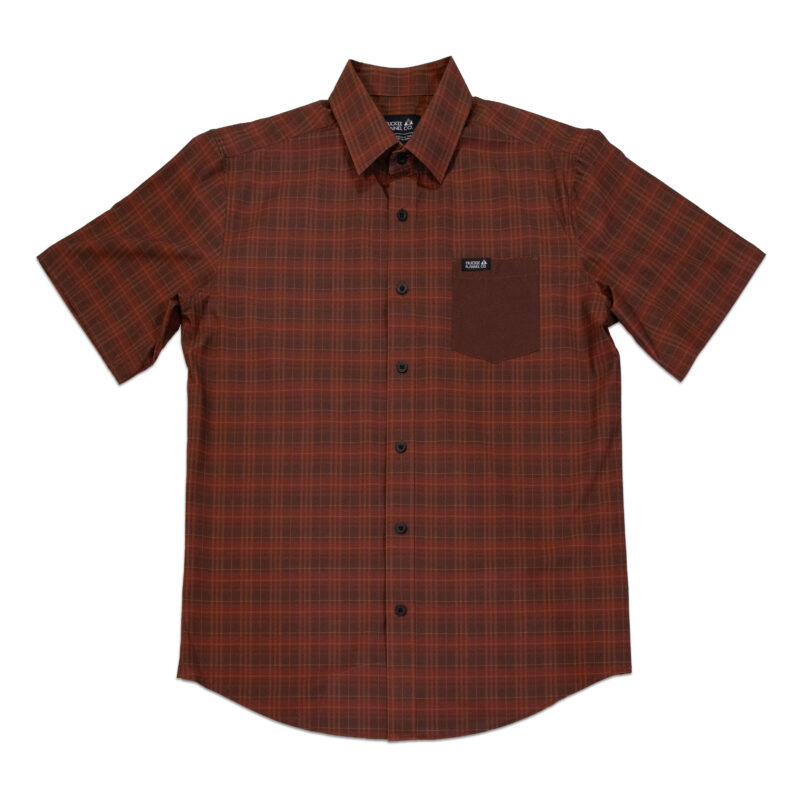 Prosser Short Sleeve Active Flannel, Men's - Rust II, X-Small